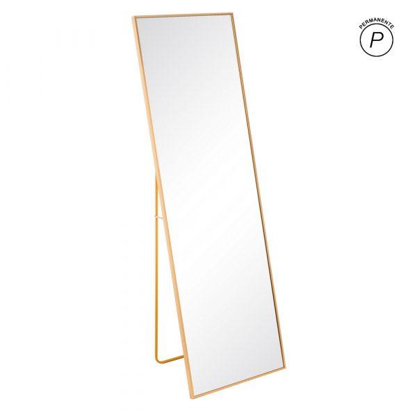 ESPEJO ORO ALUMINIO-CRISTAL DECORACIÓN 50 X 2