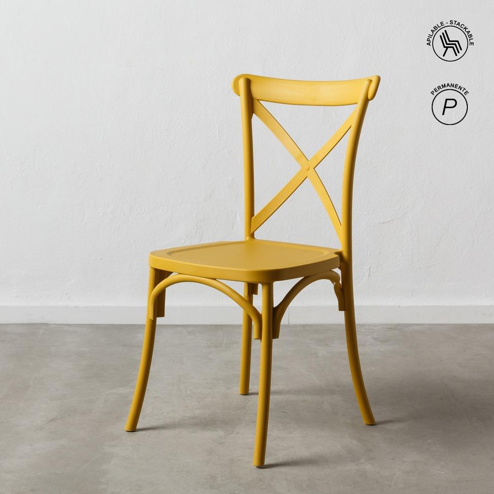 silla-apilable-amarillo-polipropileno-4850-x-43-x-91-cm-152656