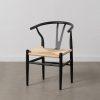 SILLA NEGRO-NATURAL METAL SALÓN 54 X 53 X 75 CM