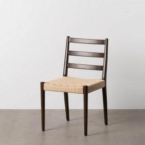 SILLA MARRÓN MADERA / FIBRA SALÓN 44 X 50 X 80 CM