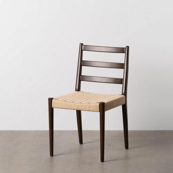 SILLA MARRÓN MADERA / FIBRA SALÓN 44 X 50 X 80 CM