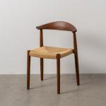 SILLA MARRÓN MADERA 43 X 44