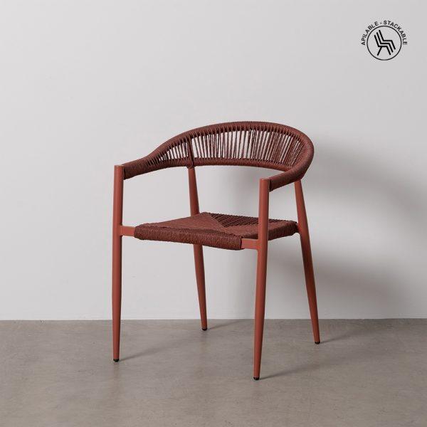 SILLA APILABLE CALDERA PE-ALUMINIO SALÓN 57