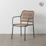 SILLA APILABLE ACERO EXTERIOR 53 X 63 X 78 CM