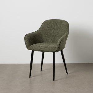 SILLA VERDE TEJIDO-METAL CONTRACT 61 X 59