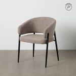 SILLA TAUPE TEJIDO-METAL CONTRACT 60 X 57 X 79 CM