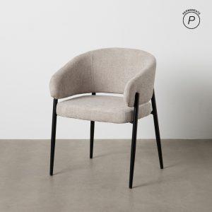 SILLA GRIS TEJIDO-METAL CONTRACT 60 X 57 X 79 CM