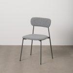 SILLA GRIS TEJIDO-METAL CONTRACT 49 X 47 X 76 CM