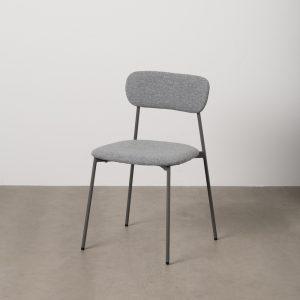 SILLA GRIS TEJIDO-METAL CONTRACT 49 X 47 X 76 CM
