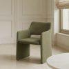 SILLA ESPIGA VERDE TEJIDO SALÓN 58 X 62