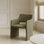 SILLA ESPIGA VERDE TEJIDO SALÓN 58 X 62