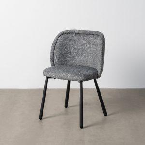 SILLA JASPEADO VERDE TEJIDO-METAL 56 X 56 X 78 CM