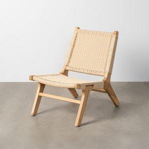 SILLA RELAX NATURAL MADERA 55 X 79 X 78 CM