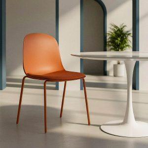 SILLA TEJA PP-METAL INTERIOR 46 X 51 X 85 CM