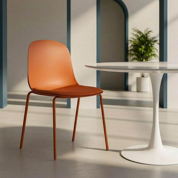 SILLA TEJA PP-METAL INTERIOR 46 X 51 X 85 CM