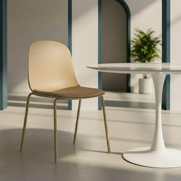 SILLA CAQUI PP-METAL INTERIOR 46 X 51 X 85 CM