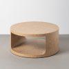 MESA CENTRO NATURAL DM SALÓN 80 X 80 X 36 CM