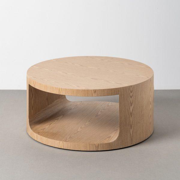 MESA CENTRO NATURAL DM SALÓN 80 X 80 X 36 CM