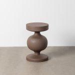 MESITA MARRÓN ACERO 33 X 33 X 52 CM