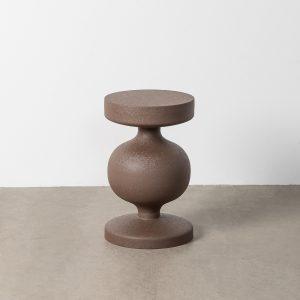 MESITA MARRÓN ACERO 33 X 33 X 52 CM