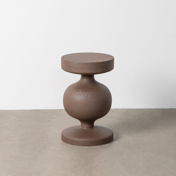 MESITA MARRÓN ACERO 33 X 33 X 52 CM