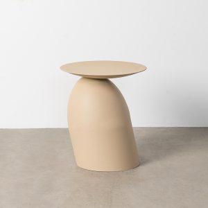 MESITA BEIGE ACERO 46 X 46 X 51 CM