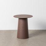 MESA CENTRO MARRÓN ACERO 45 X 45 X 51 CM