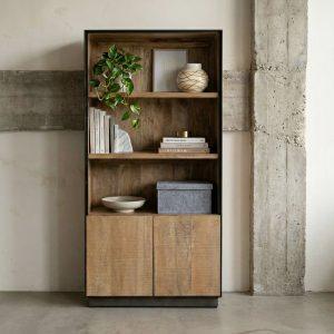 ALACENA NATURAL MADERA DE MANGO SALÓN 90 X 44 X 180 CM