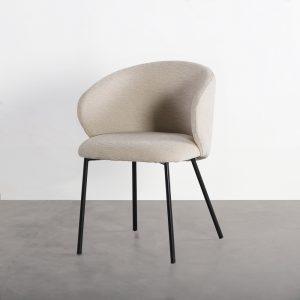 SILLA BEIGE TEJIDO-METAL CONTRACT 56