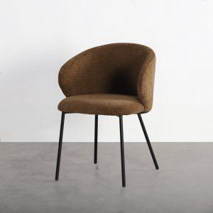SILLA MARRÓN TEJIDO-METAL CONTRACT 56