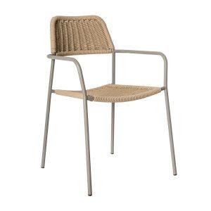SILLA APILABLE MILOS LIMO BEIGE