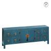 MUEBLE 8 CAJONES AZUL DM ''ORIENTE'' 130 X 24 X 50