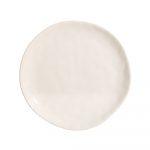 PLATO POSTRE BLANCO STONEWARE COCINA 20 X 20 X 2 CM