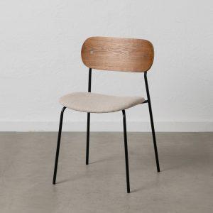 silla-marron-crema-tejido-metal-salon-49-x-53-x-80-cm-609583