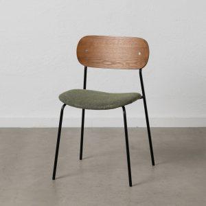 silla-marron-verde-tejido-metal-salon-49-x-53-x-80-cm-609584