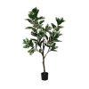PLANTA MAGNOLIA VERDE-BLANCO GOMA 150 CM