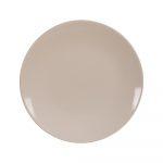 PLATO LLANO CREMA STONEWARE COCINA 26 X 26 X 3 CM