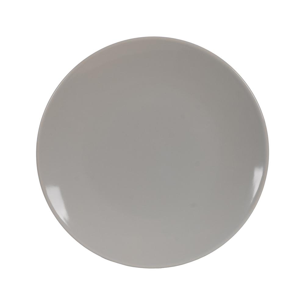PLATO LLANO GRIS STONEWARE COCINA 26 X 26 X 3 CM