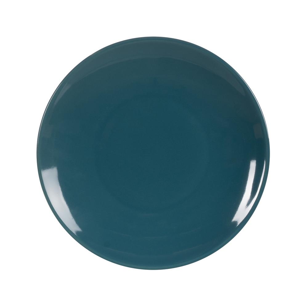PLATO POSTRE AZUL STONEWARE COCINA 20 X 20 X 2