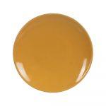 PLATO POSTRE MOSTAZA STONEWARE COCINA 20 X 20 X 2