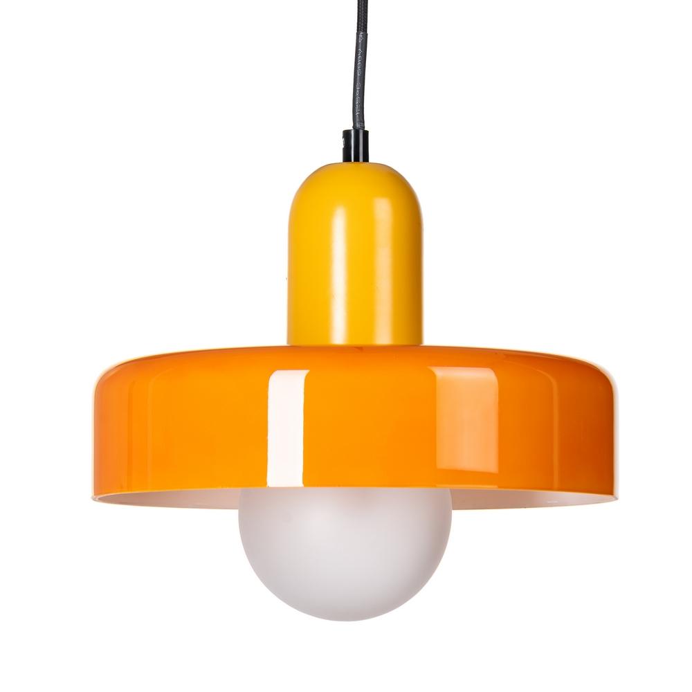 lampara-techo-naranja-metal-cristal-25-x-25-x-23-cm-614976