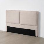 CABECERO BEIGE TEJIDO DORMITORIO 160 X 12 X 100 CM