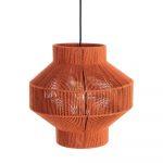 LÁMPARA TECHO TEJA CUERDA DE PAPEL 30 X 30 X 28