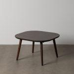 MESITA MARRÓN OSCURO MADERA DE MANGO 65 X 65 X 40 CM