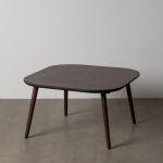 MESITA MARRÓN OSCURO MADERA DE MANGO 80 X 80 X 45 CM