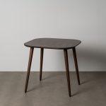 MESA MARRÓN OSCURO MADERA DE MANGO 80 X 80 X 75 CM