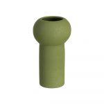 JARRÓN VERDE CERÁMICA DECORACIÓN 16 X 16 X 30 CM
