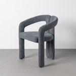 SILLA BRAZOS AZUL TEJIDO CONTRACT 60 X 46