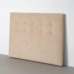 CABECERO BEIGE TEJIDO DORMITORIO 165 X 8 X 125 CM